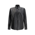 Camicia di pelle nera Dolce & Gabbana