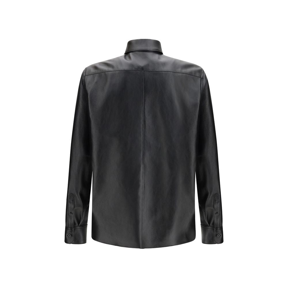 Camicia di pelle nera Dolce & Gabbana