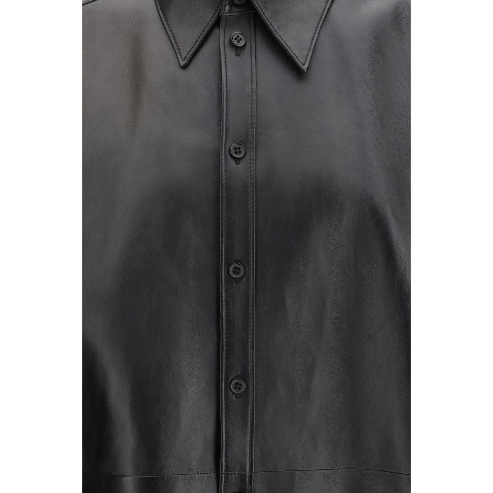 Camicia di pelle nera Dolce & Gabbana