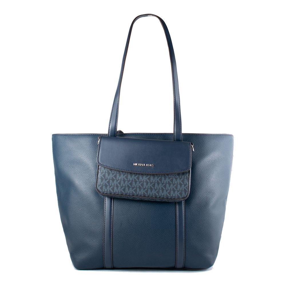 Borsa in pelliccia blu Michael Kors