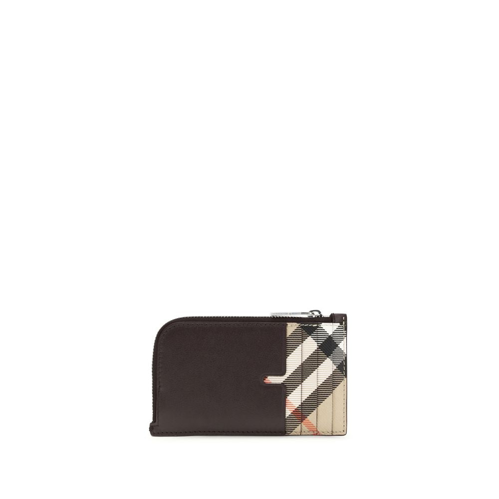 Portafoglio Burberry in pelle di vitello multicolore Bos Taurus