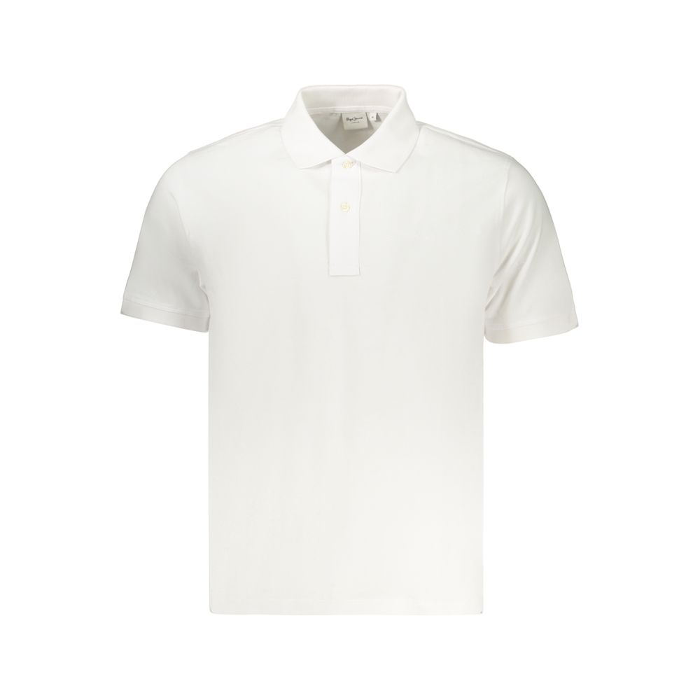 Polo da uomo in cotone bianco Pepe Jeans