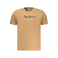 Pepe Jeans T-shirt da Uomo in Cotone Marrone