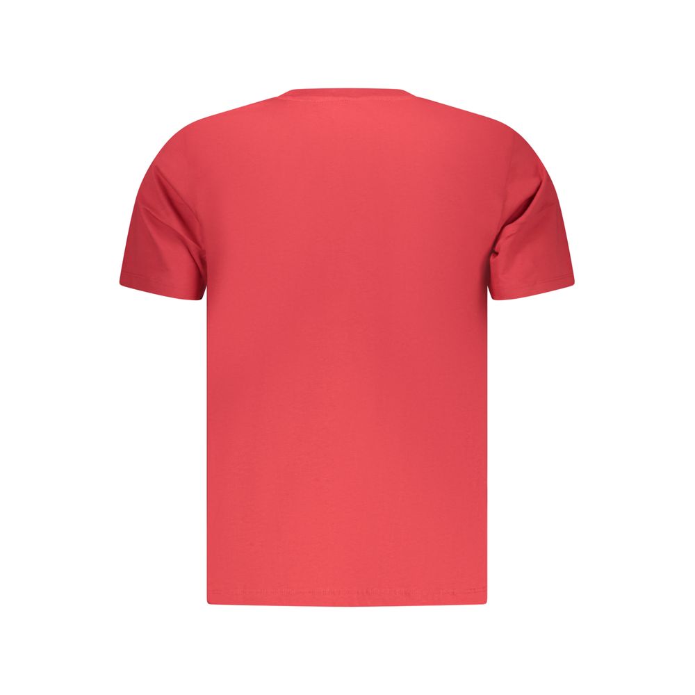 T-shirt da uomo in cotone Rosso Pepe Jeans