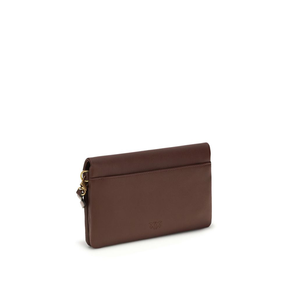 Borsa a spalla PINKO in pelle di vitello viola Bos Taurus