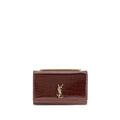 Borsa a tracolla Saint Laurent Bordeaux in pelle di vitello Bos Taurus