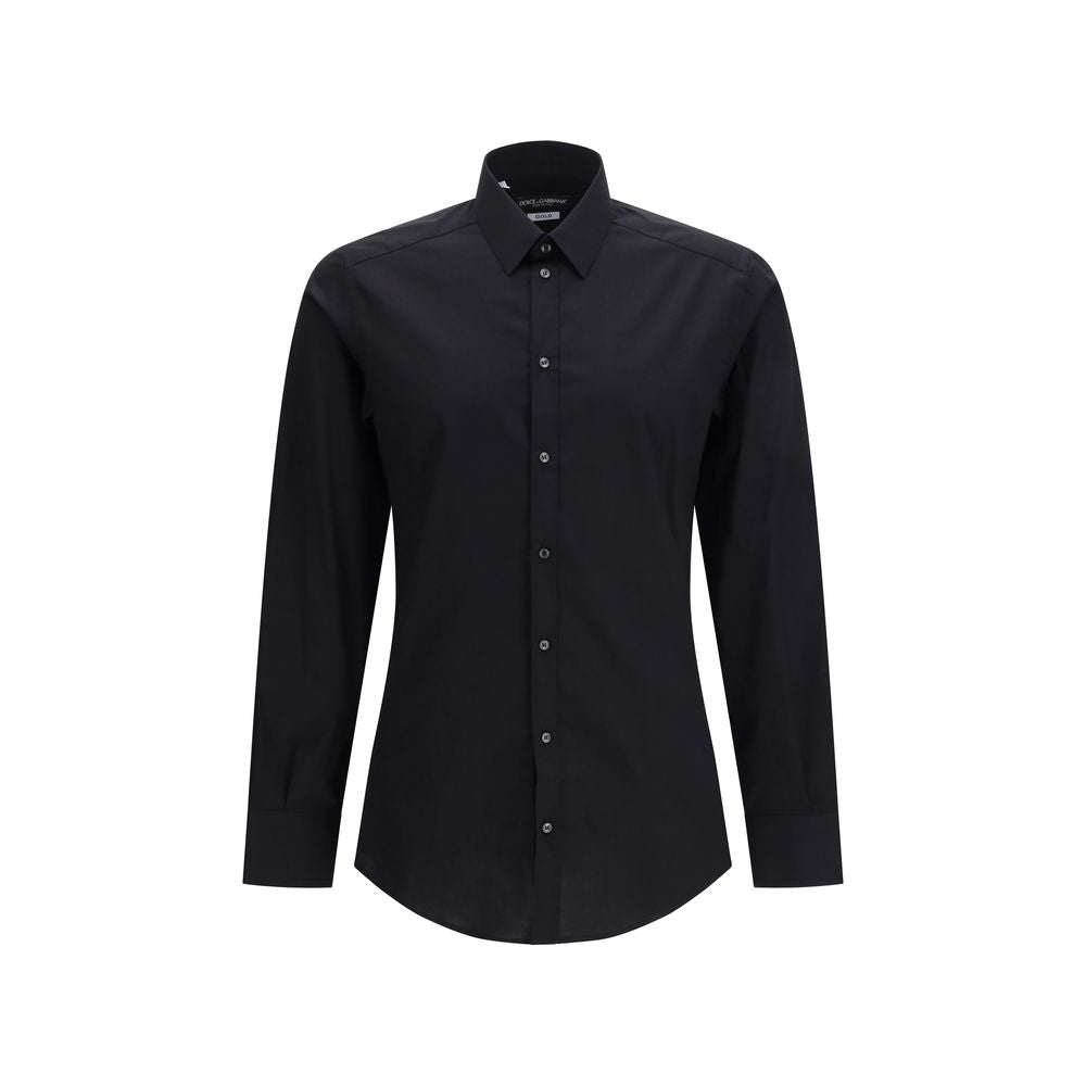 Camicia in cotone nero Dolce & Gabbana