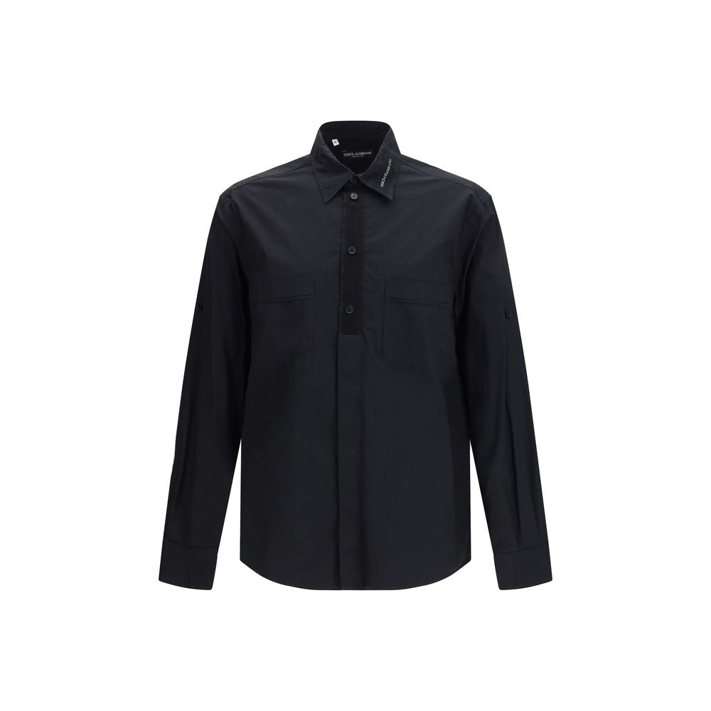 Camicia Nera di Cotone Dolce & Gabbana