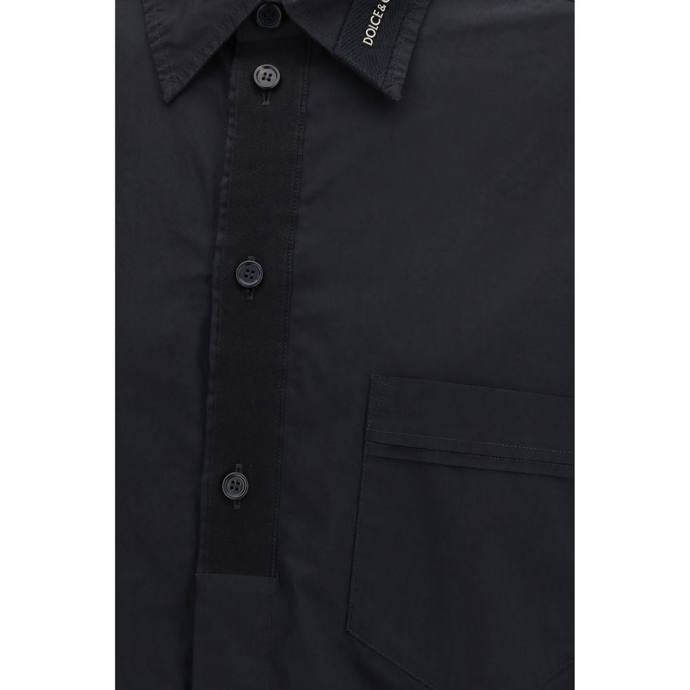 Camicia Nera di Cotone Dolce & Gabbana