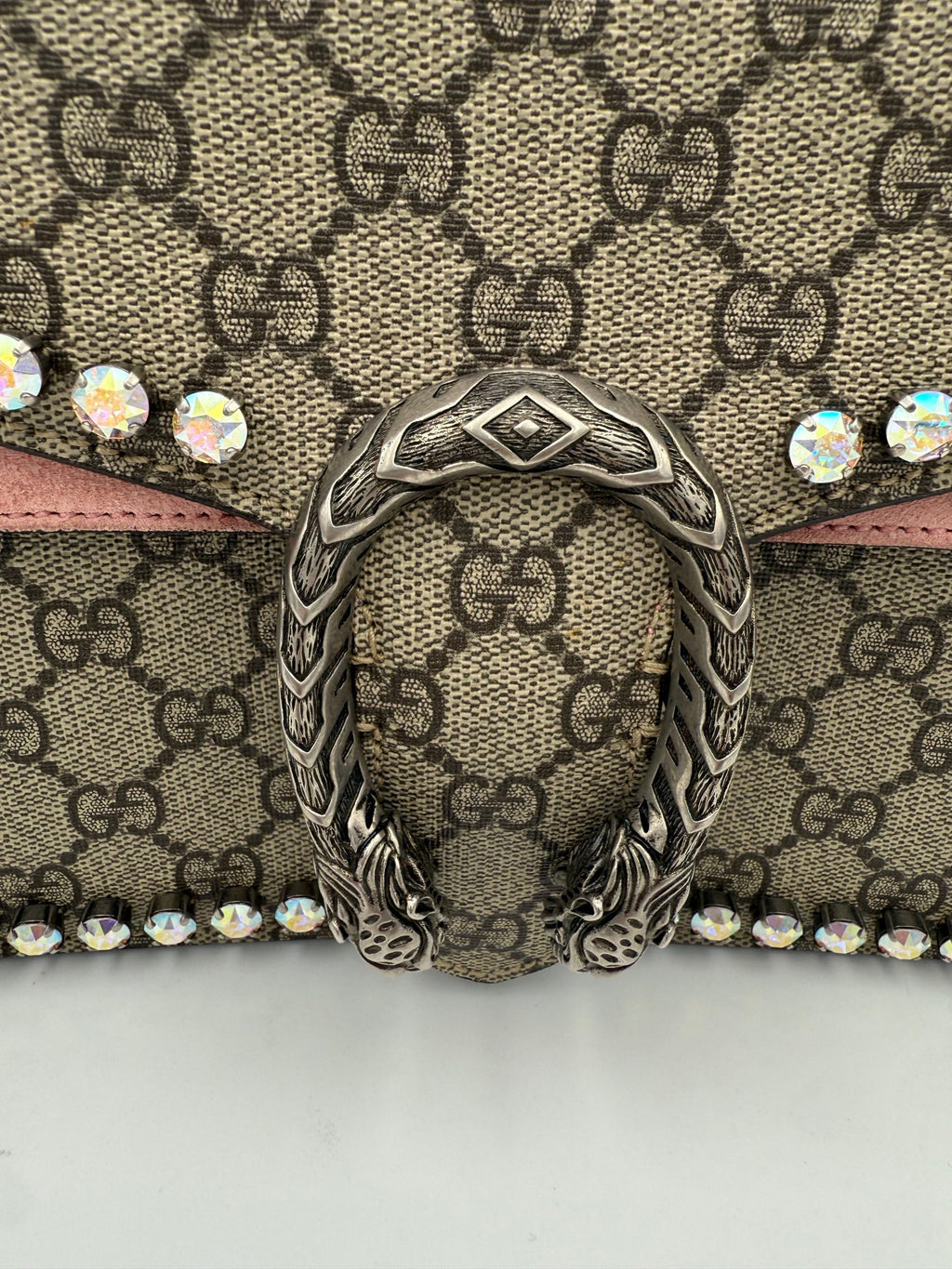 Borsa a mano Gucci DIONYSUS GG Supreme con Diamanti