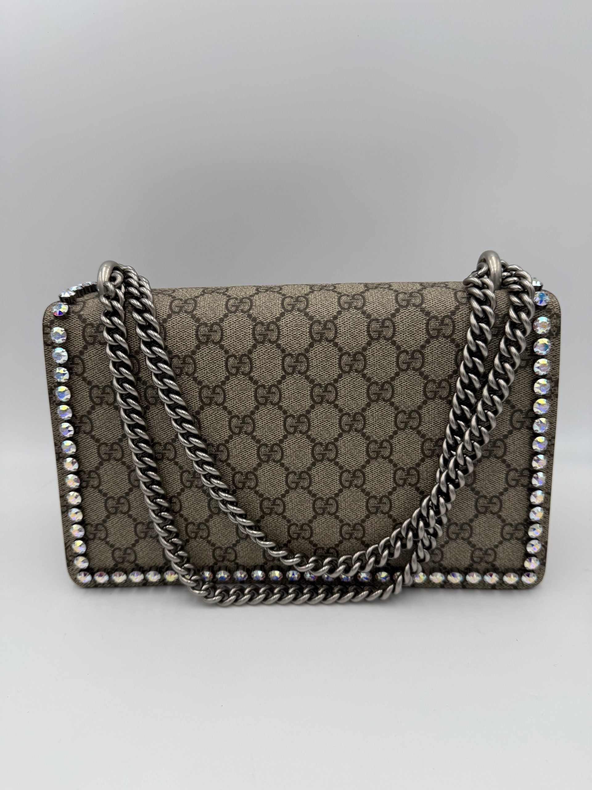 Borsa a mano Gucci DIONYSUS GG Supreme con Diamanti