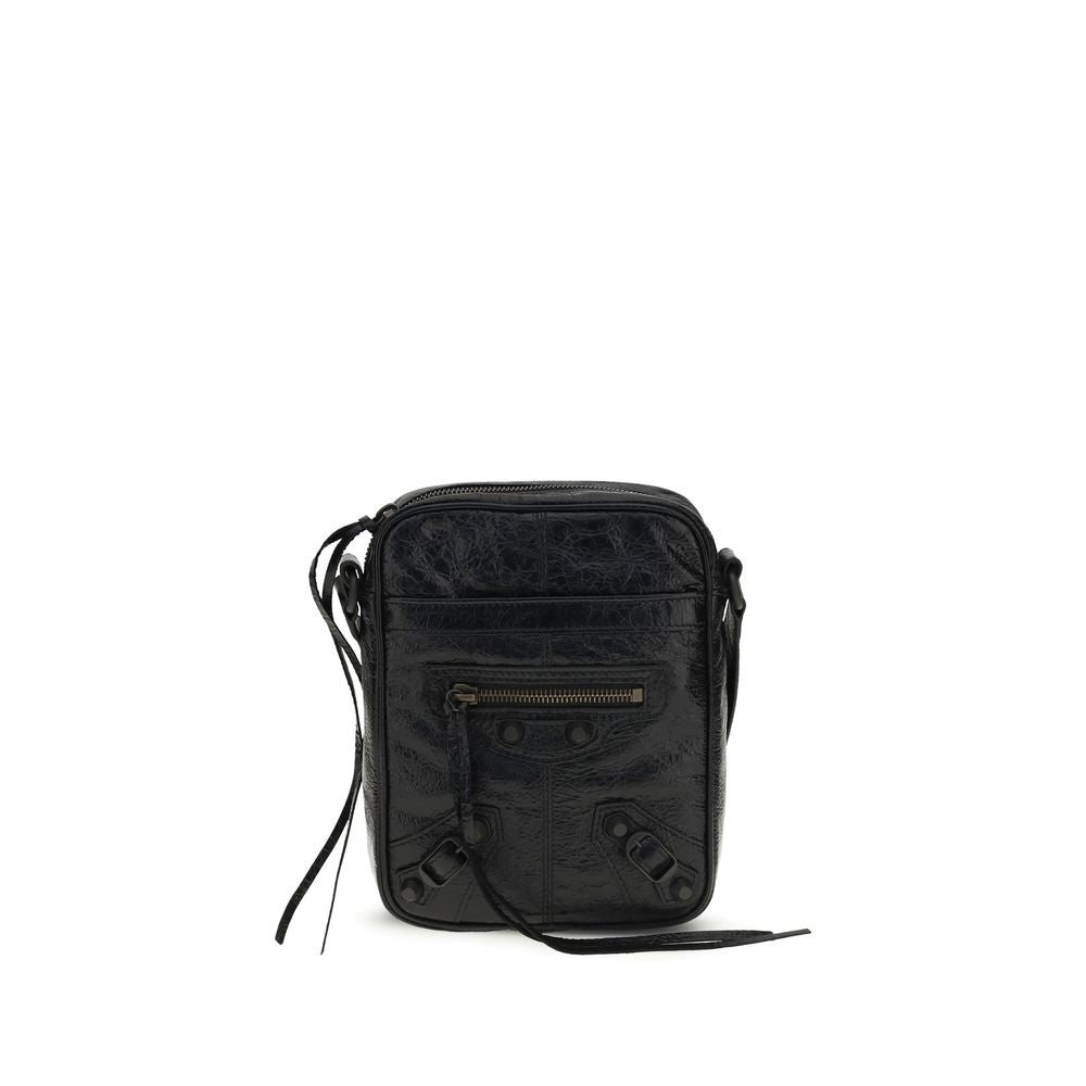 Borsa a Tracolla Balenciaga Nera in Agnello Ovis Aries Aries