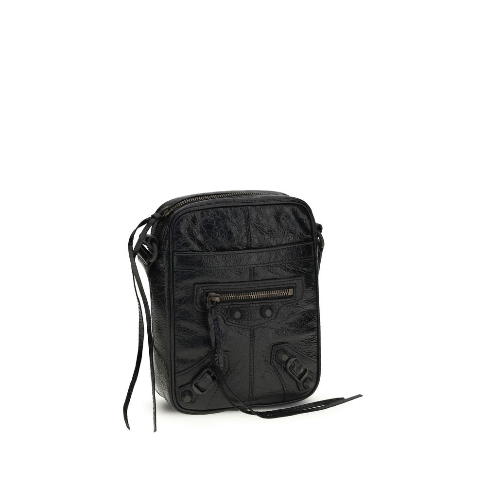 Borsa a Tracolla Balenciaga Nera in Agnello Ovis Aries Aries
