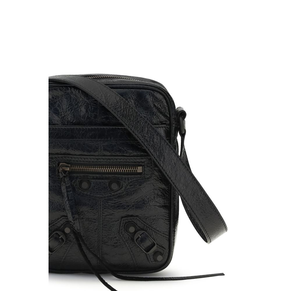 Borsa a Tracolla Balenciaga Nera in Agnello Ovis Aries Aries