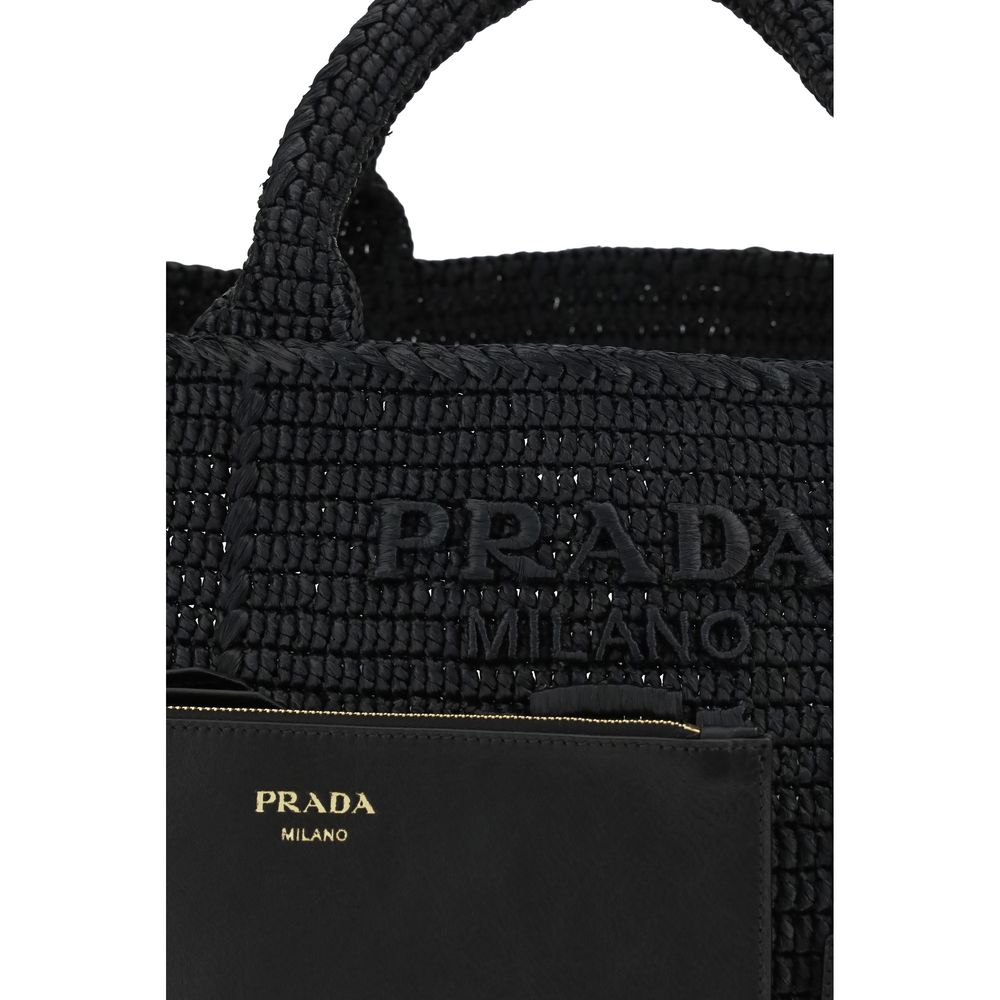 Borsa Prada Nera in Viscosa