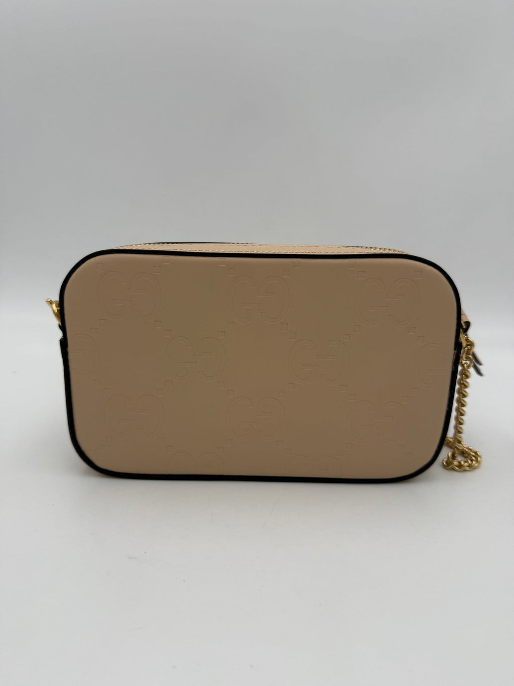 Gucci GUCCI GG Jumbo Borsa a Tracolla Beige con Tasca Frontale