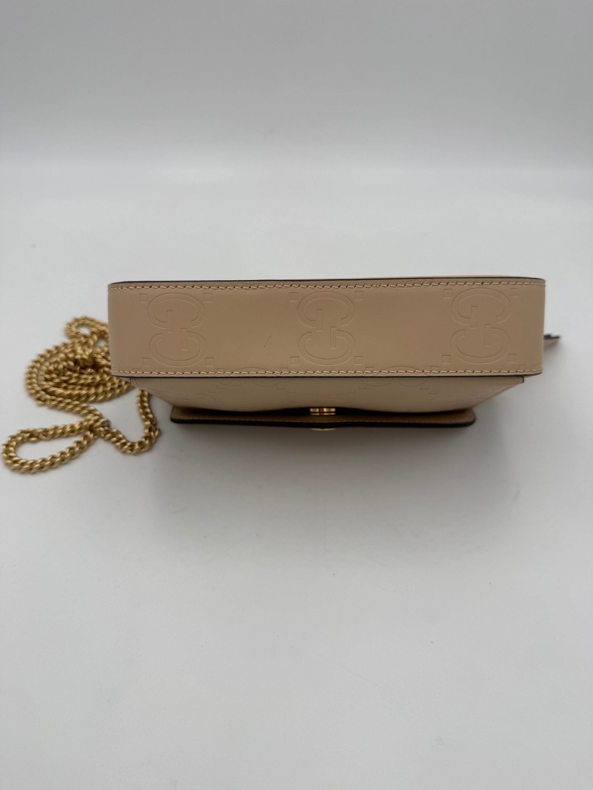 Gucci GUCCI GG Jumbo Borsa a Tracolla Beige con Tasca Frontale
