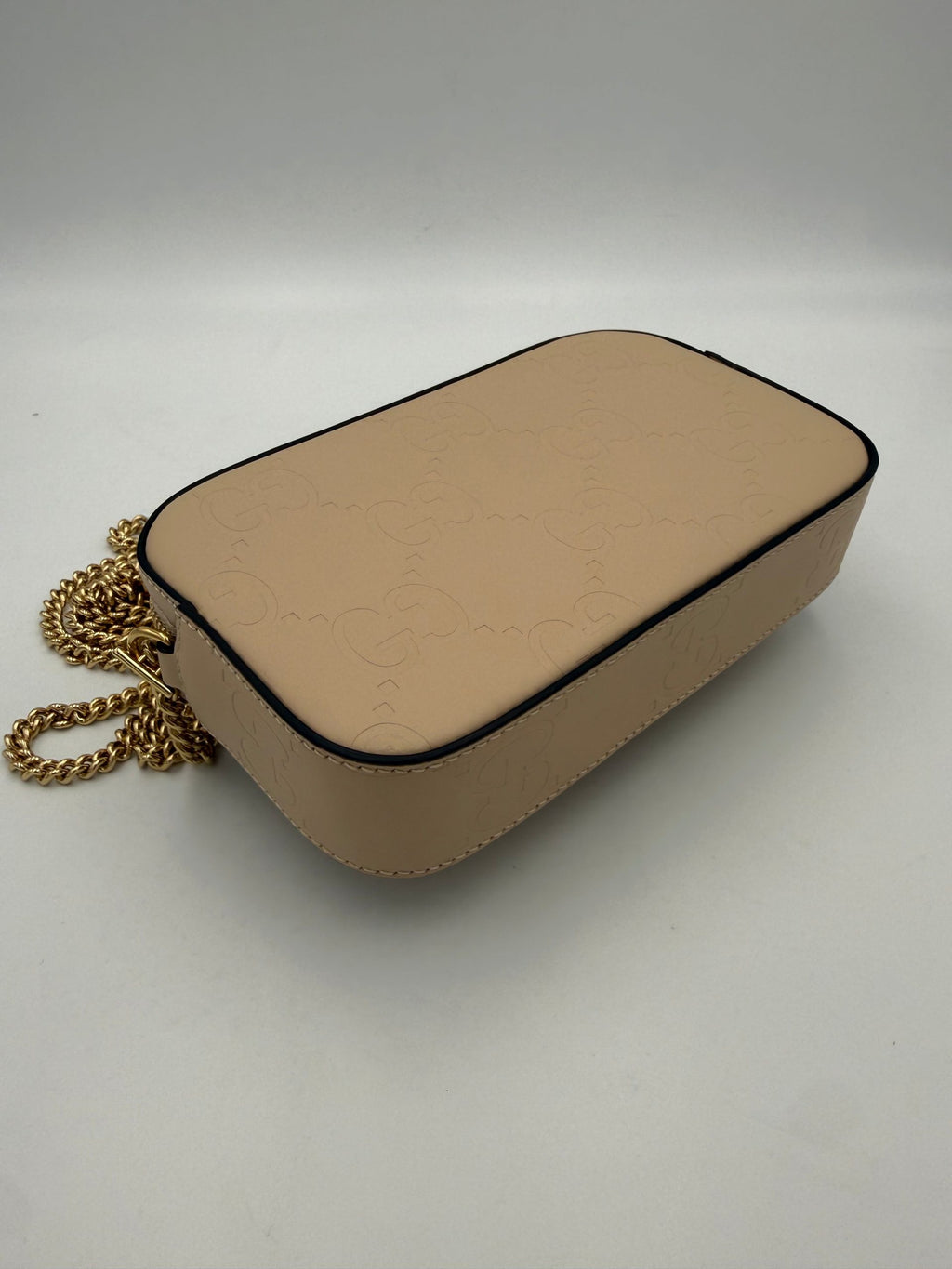 Gucci GUCCI GG Jumbo Borsa a Tracolla Beige con Tasca Frontale