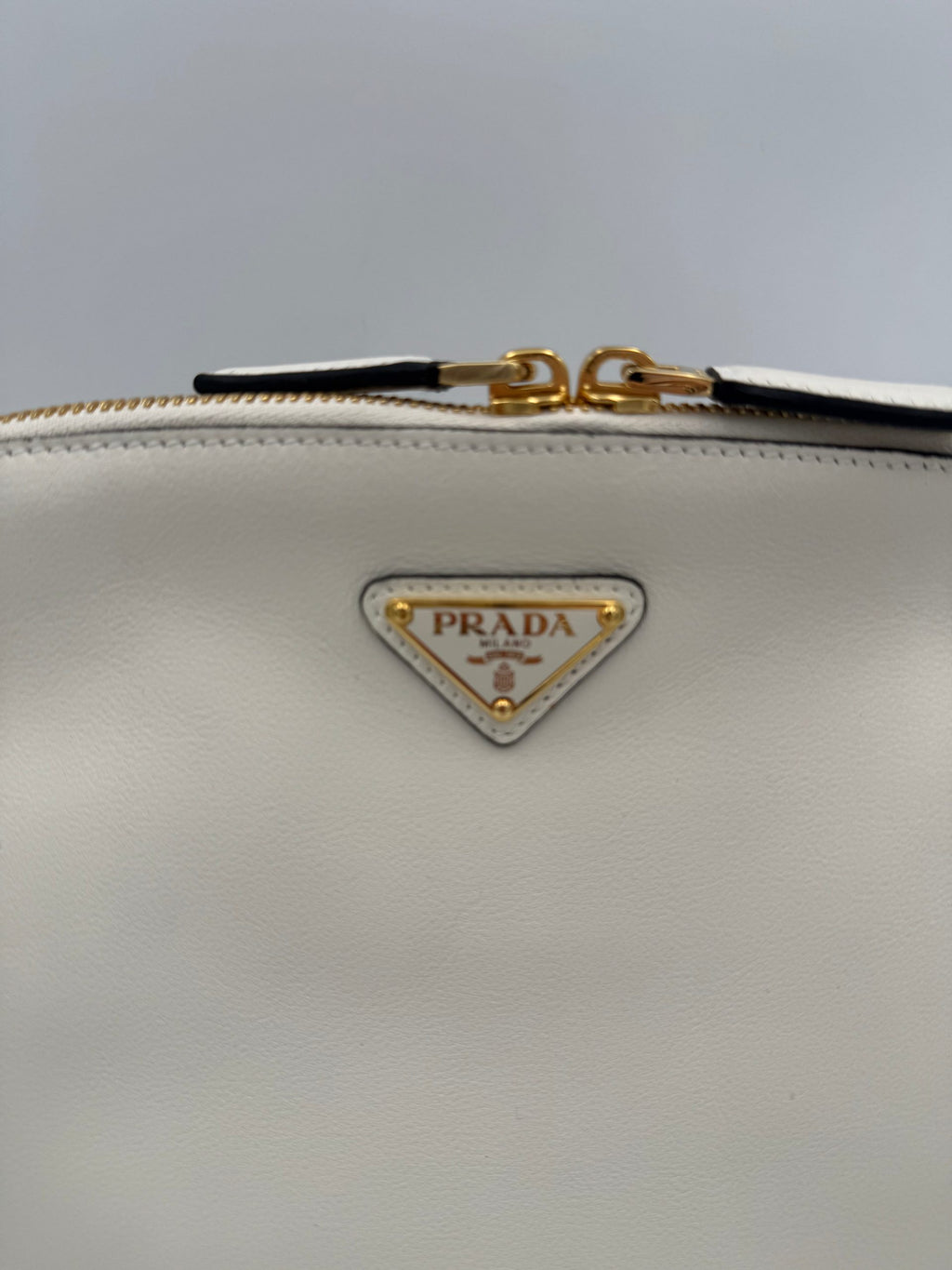 Prada PRADA Bauletto BOWLING in pelle Borsa a mano