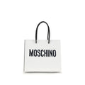 Borsa Moschino in pelle di vitello bianca Bos Taurus