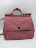 Dolce & Gabbana DOLCE & GABBANA SICILY Pink Large Handbag