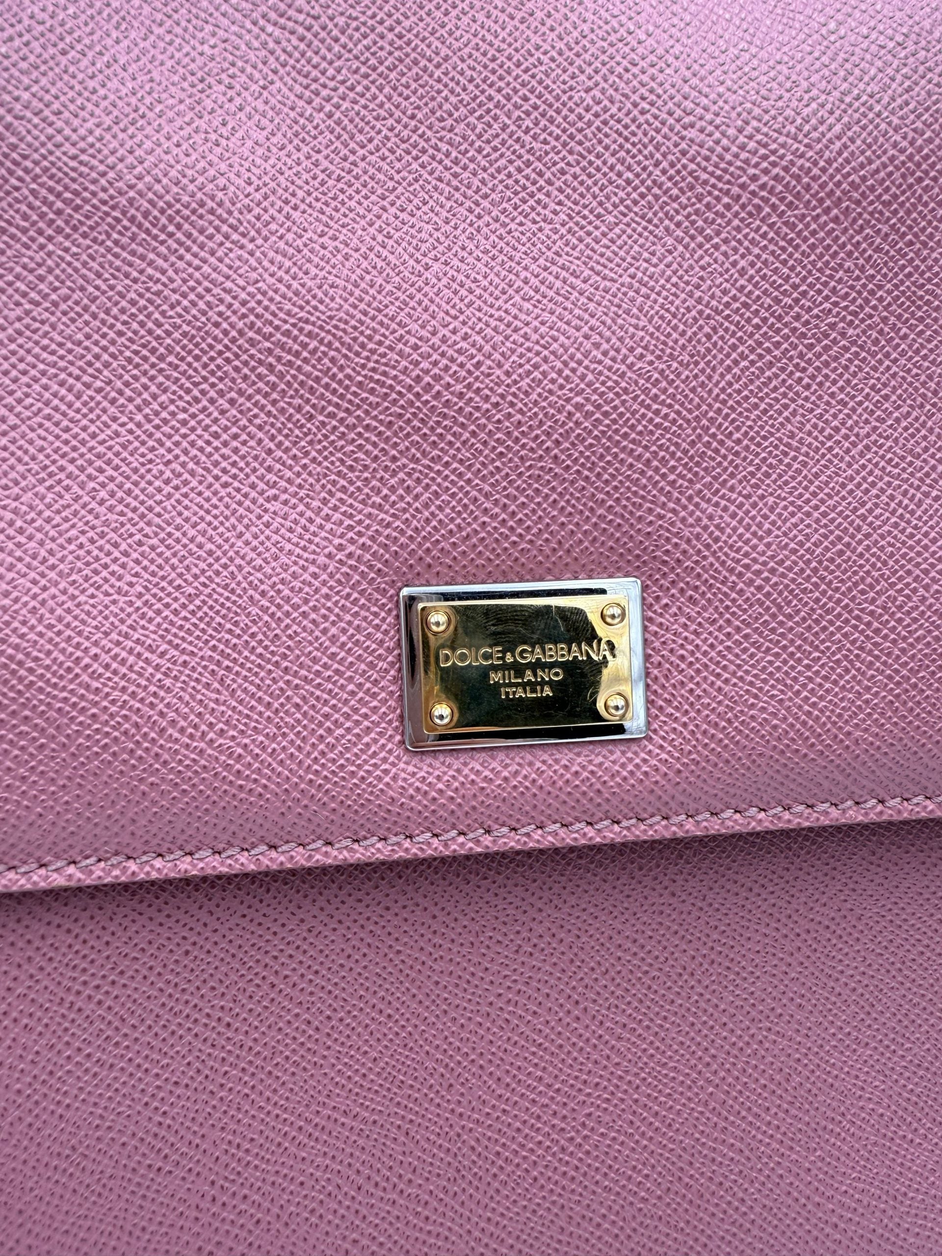 Dolce & Gabbana DOLCE & GABBANA SICILY Borsa a Mano Grande Rosa