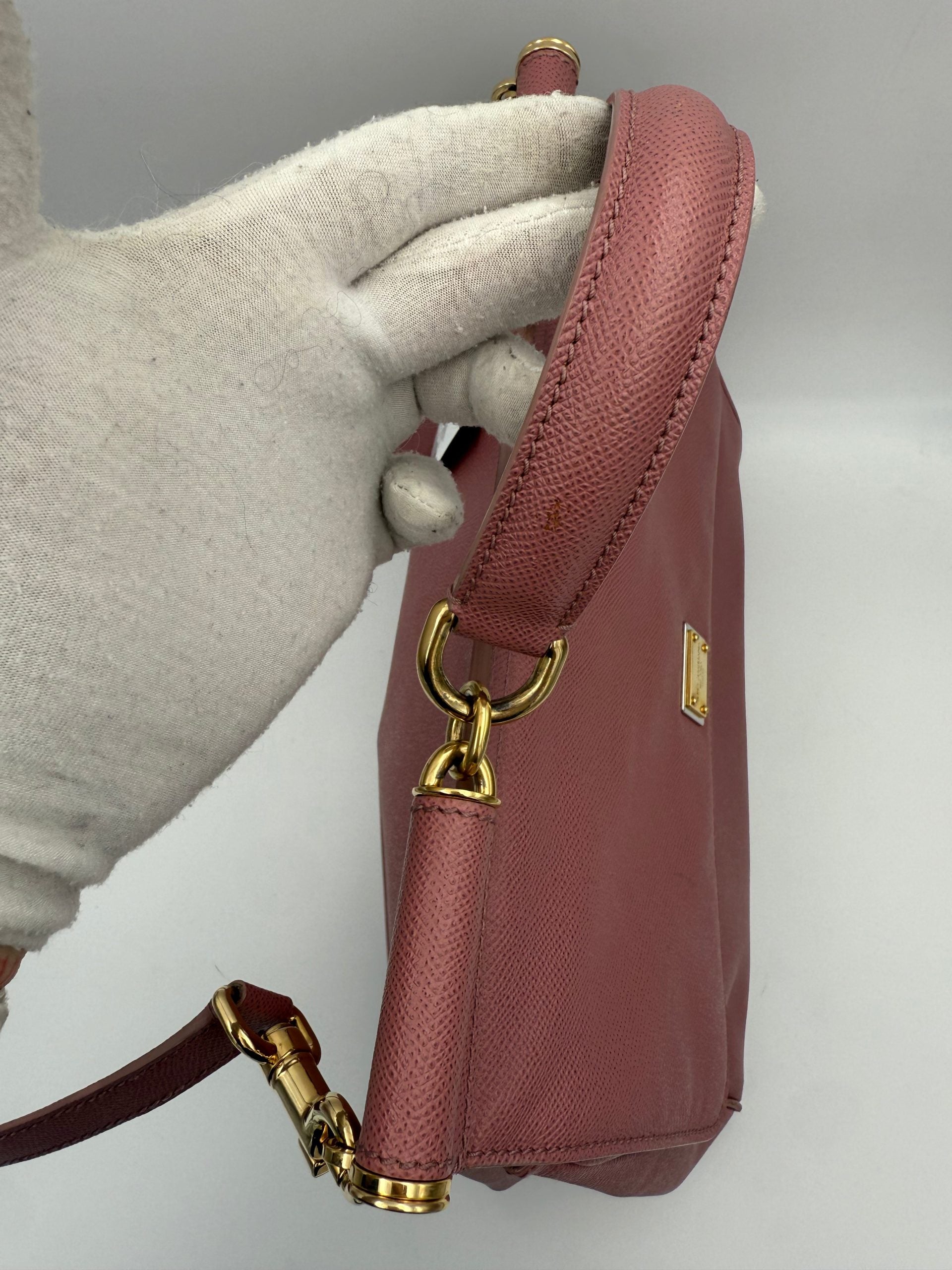 Dolce & Gabbana DOLCE & GABBANA SICILY Borsa a Mano Grande Rosa