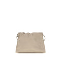 Brunello Cucinelli Beige Calf Leather Bos Taurus Clutch Bag