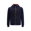 Brunello Cucinelli Blue Wool Oves Aries Shell Jacket