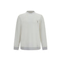 Brunello Cucinelli White Cotton Sweatshirt