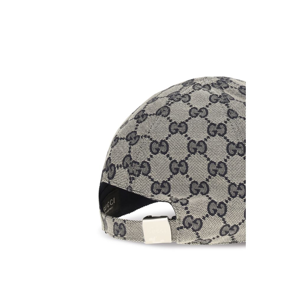 Gucci Gray Cotton Cap (Baseball Hat)