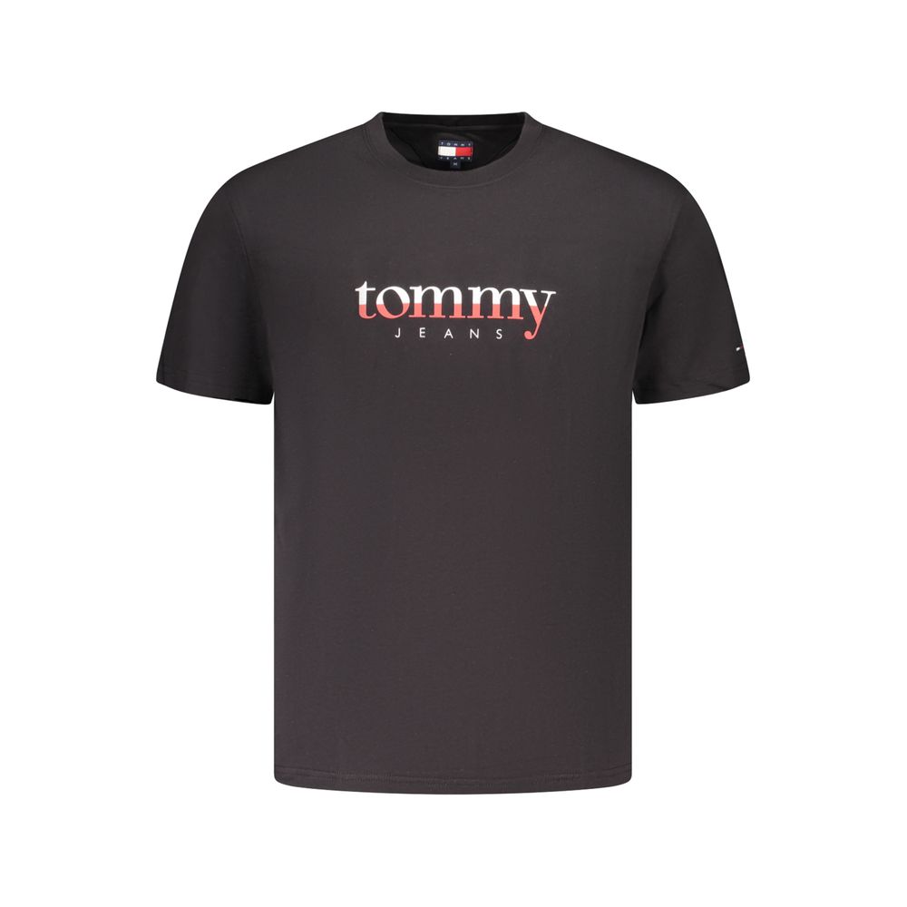Tommy Hilfiger Black Cotton Mens T-Shirt
