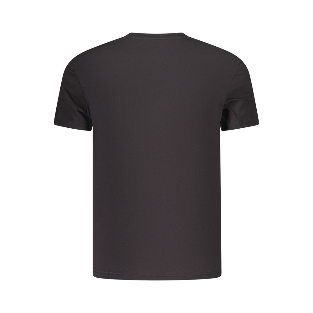 Tommy Hilfiger Black Cotton Mens T-Shirt