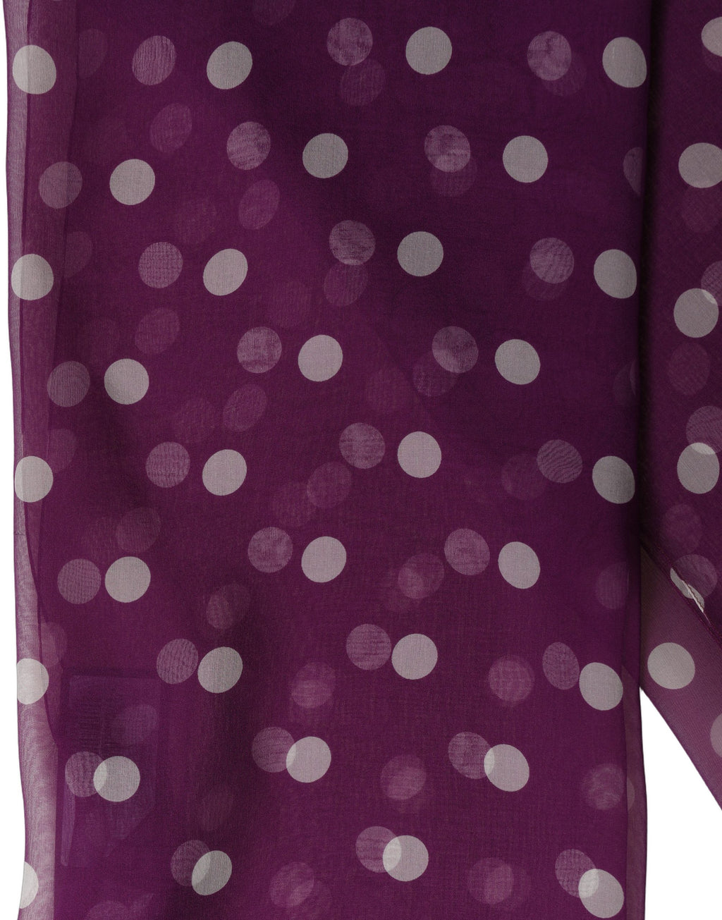 Dolce & Gabbana Purple White Polka Dot Square Foulard Scarf