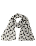 Dolce & Gabbana White Black Polka Dot Shawl Stole Scarf