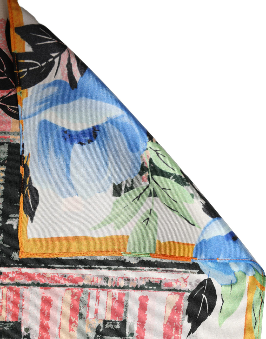 Dolce & Gabbana Multicolor Printed Silk Square Foulard Scarf
