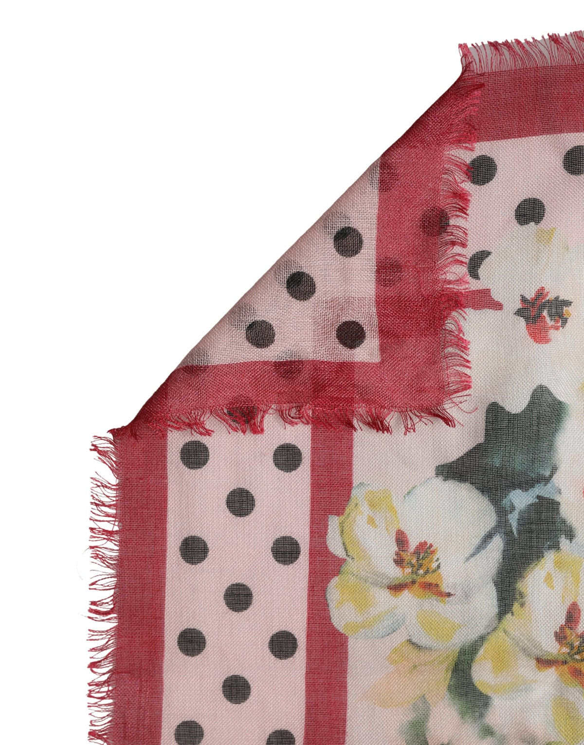 Dolce & Gabbana Multicolor Floral Cashmere Stole Scarf