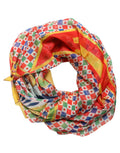 Dolce & Gabbana Multicolor Silk Carretto Print Stole Scarf