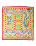 Dolce & Gabbana Multicolor Silk Carretto Print Foulard Scarf