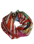 Dolce & Gabbana Multicolor Silk Printed Square Foulard Scarf