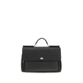 Dolce & Gabbana Black Calf Leather Bos Taurus Handbag
