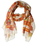 Dolce & Gabbana Multicolor Carretto Print Modal Shawl Scarf