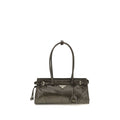 Prada Black Calf Leather Bos Taurus Handbag