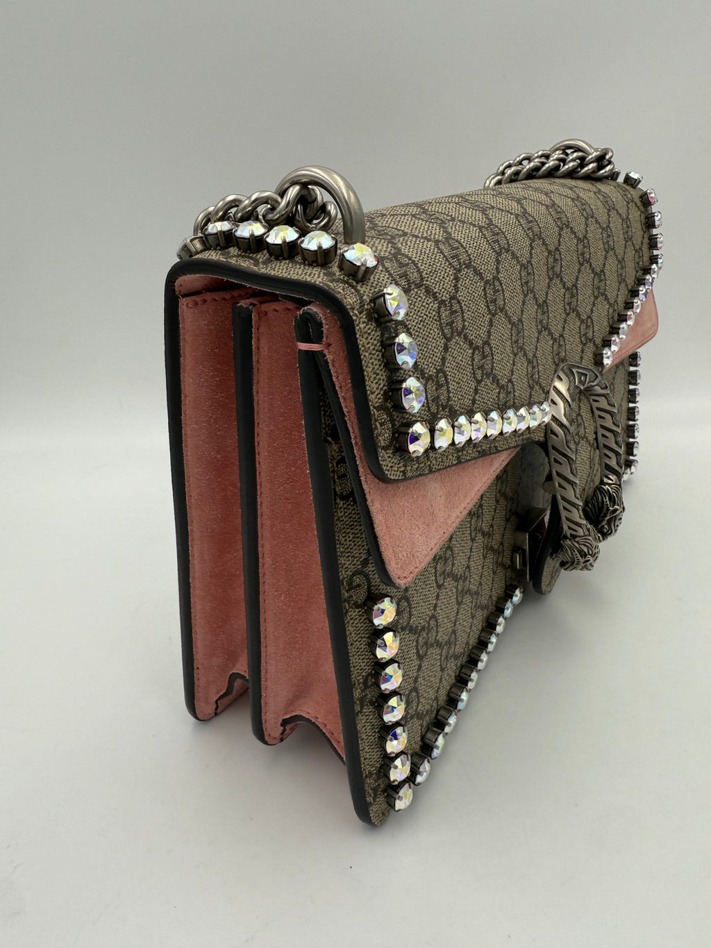 Gucci GUCCI DIONYSUS GG Supreme with Diamonds Handbag