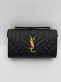 Saint Laurent Bicolor Leather Handbag