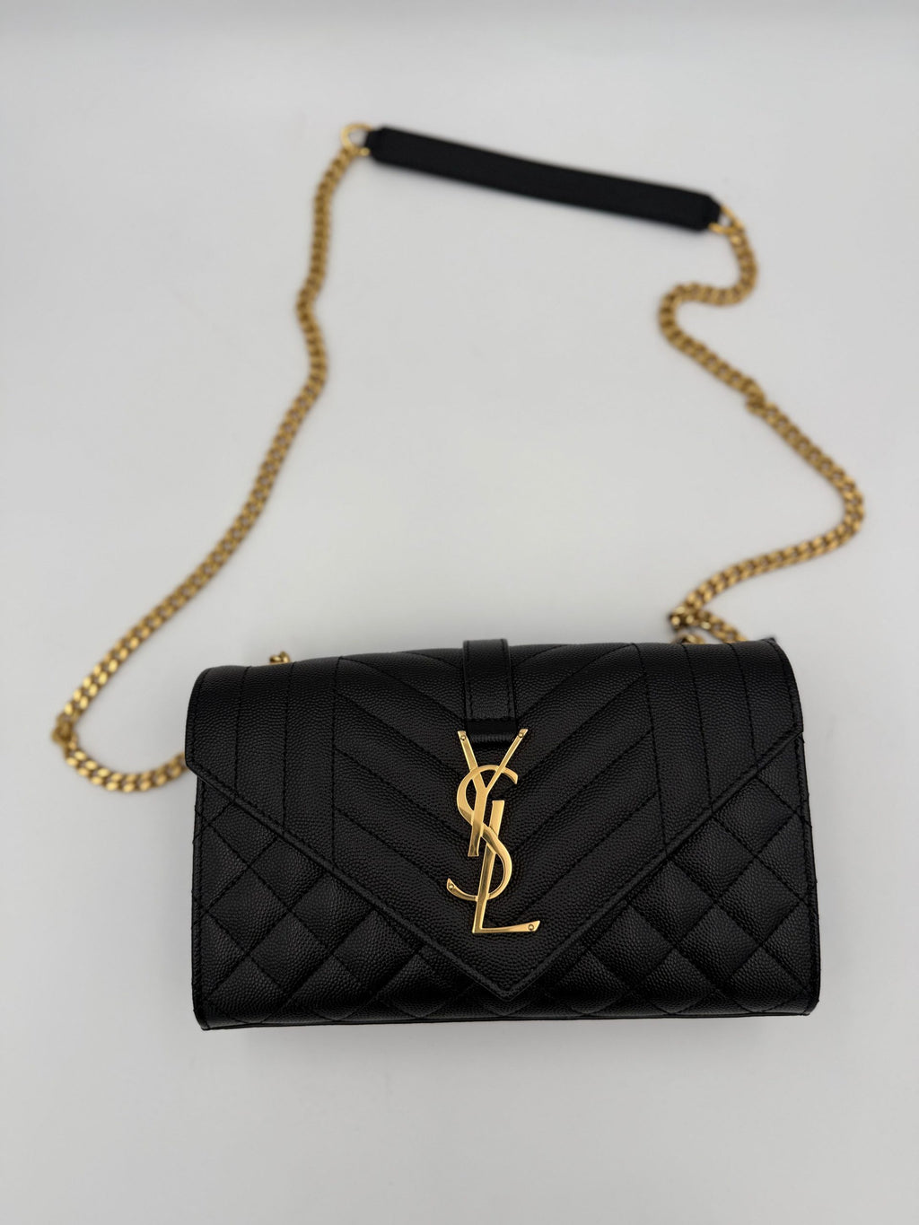 Saint Laurent Bicolor Leather Handbag