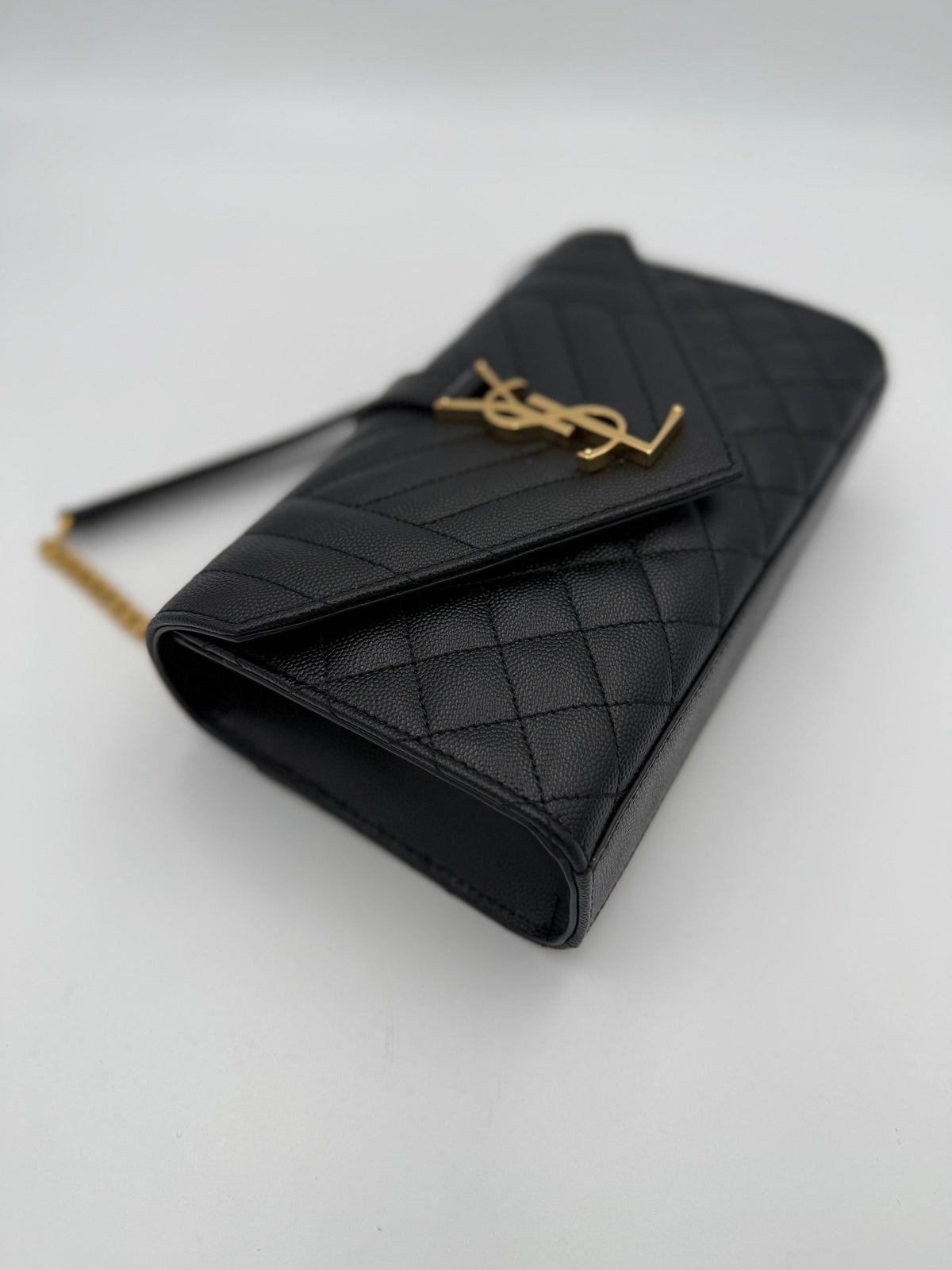 Saint Laurent Bicolor Leather Handbag