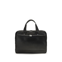 Brunello Cucinelli Black Calf Leather Bos Taurus Handbag