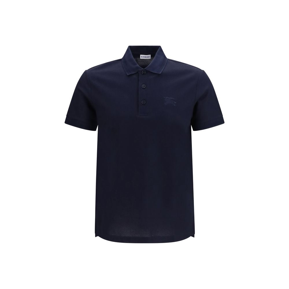 Burberry Blue Cotton Polo Shirt