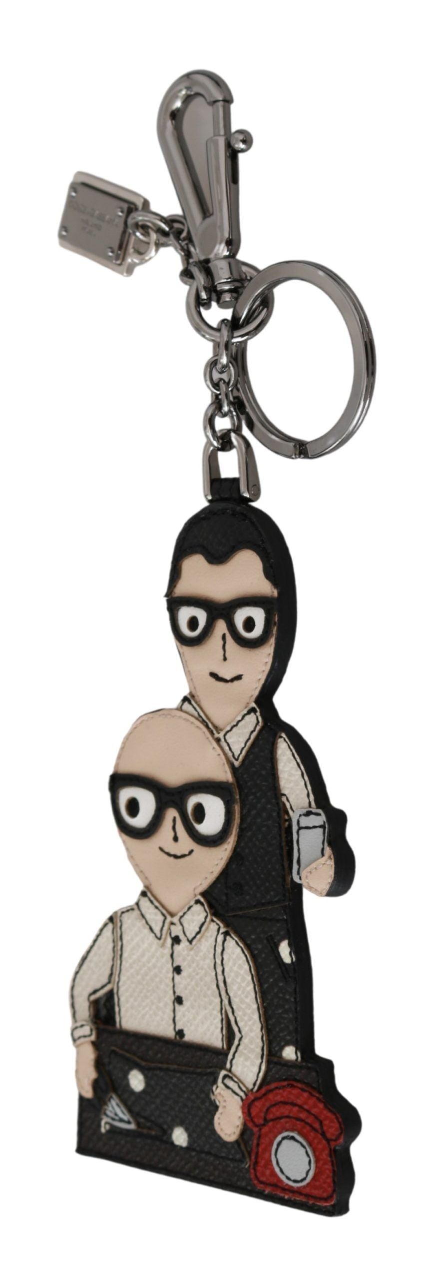 Portachiavi Dolce & Gabbana in Pelle Dominico Stefano con Logo/Stemma #DGFAMILY